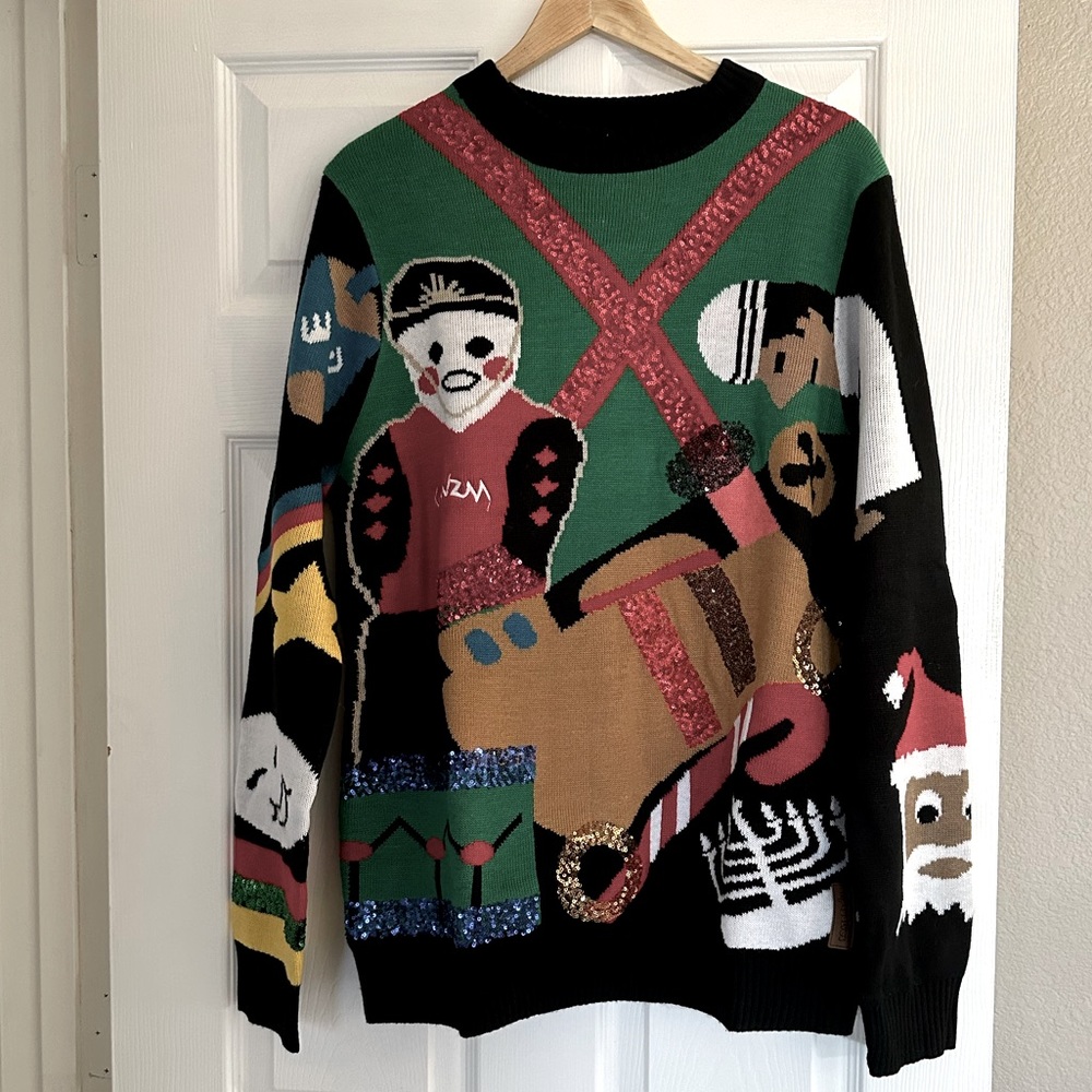 EUC Men’s L Tipsy Elves Office Christmas party Christmas Sweater